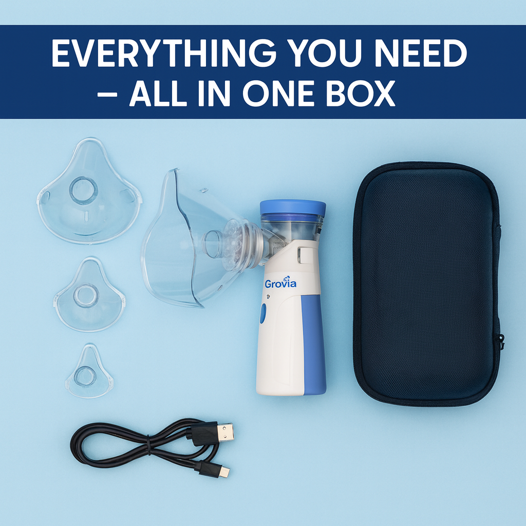 TheOpulentNest™ – Instant Relief, Anywhere | Silent & Portable Hospital Grade+ Nebulizer2.0