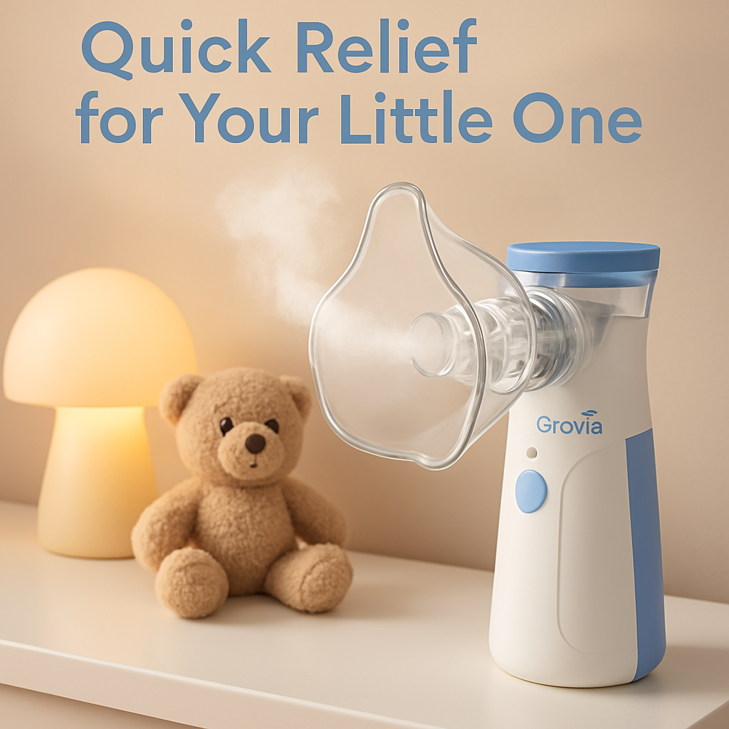 TheOpulentNest™ – Instant Relief, Anywhere | Silent & Portable Hospital Grade+ Nebulizer2.0